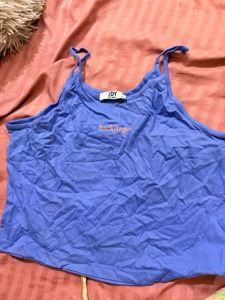 JDY Periwinkle "Backstage!" Cami Top
