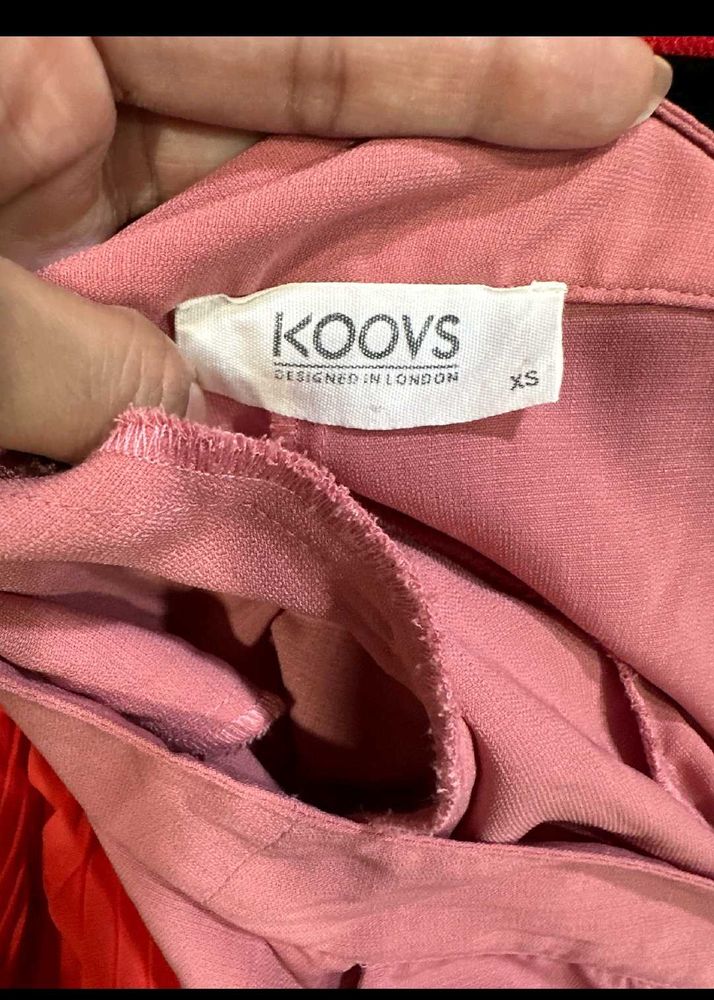 Koovs Pink Culottes/Trouser