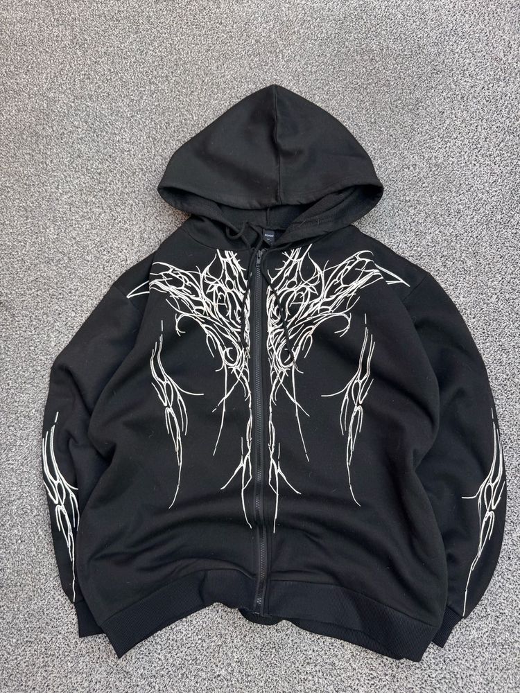 Graphic Zip-Up Hoodie