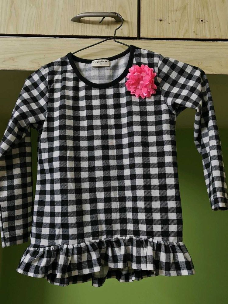 Girls' Checkered Top