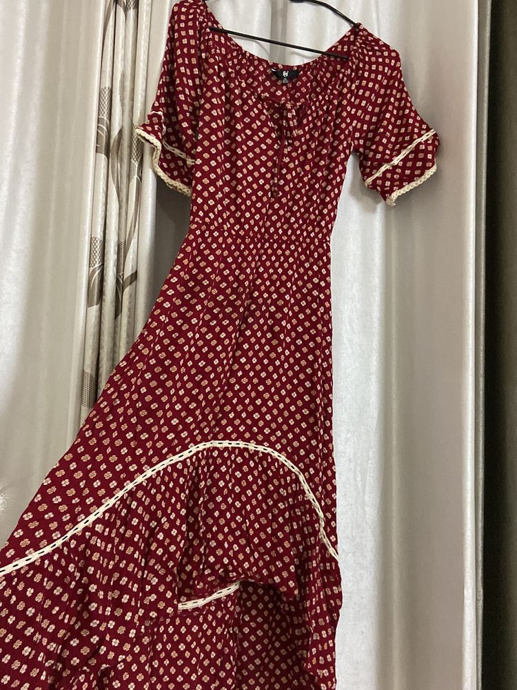 Red High Low Dress