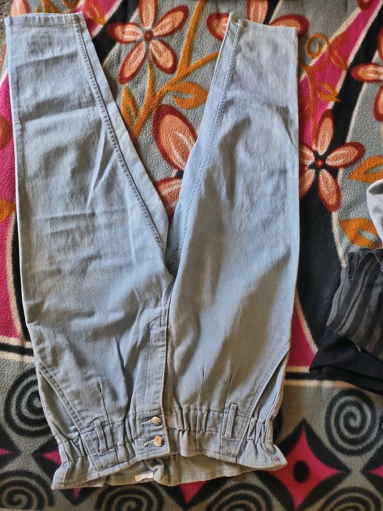Light Wash Denim Pants
