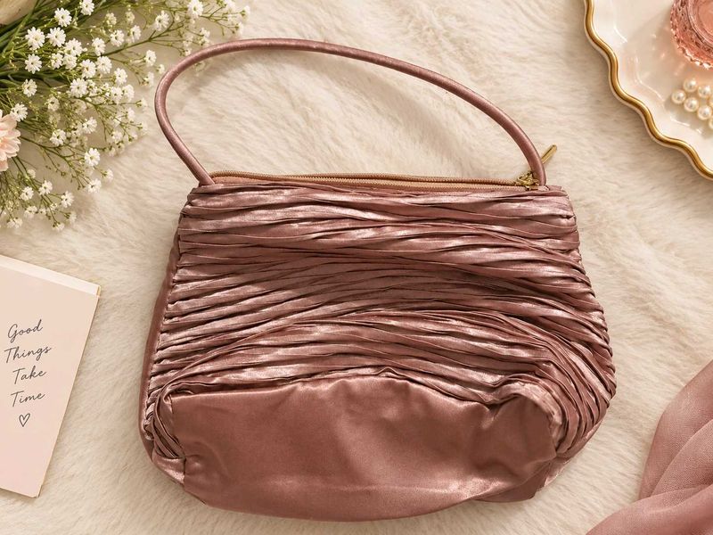 Elegant Ruched Evening Clutch