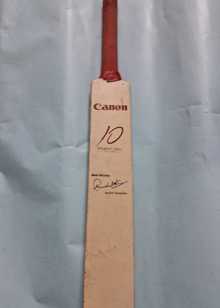 Sachin Tendulkar Canon Mini Bat