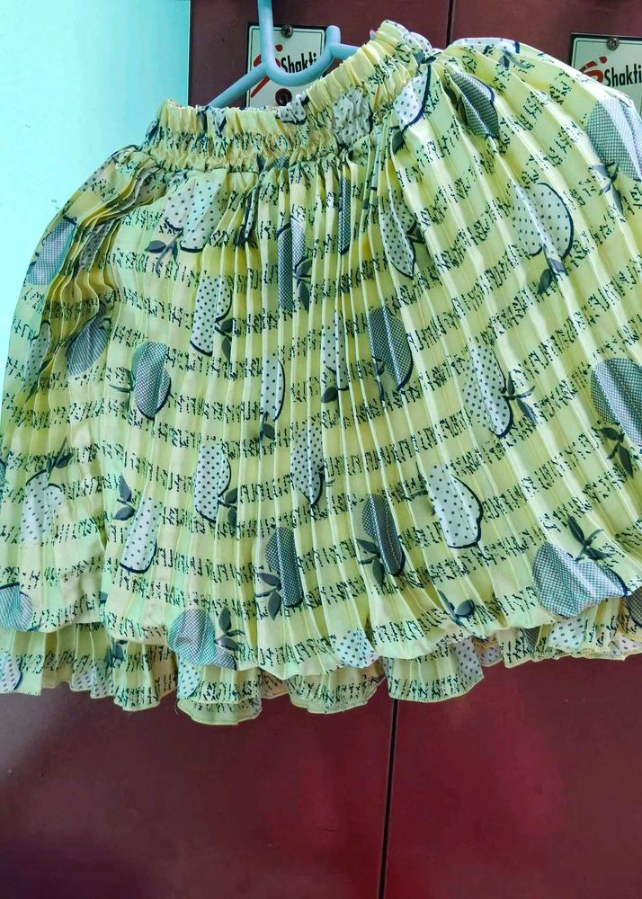 Pleated Mini Skirt