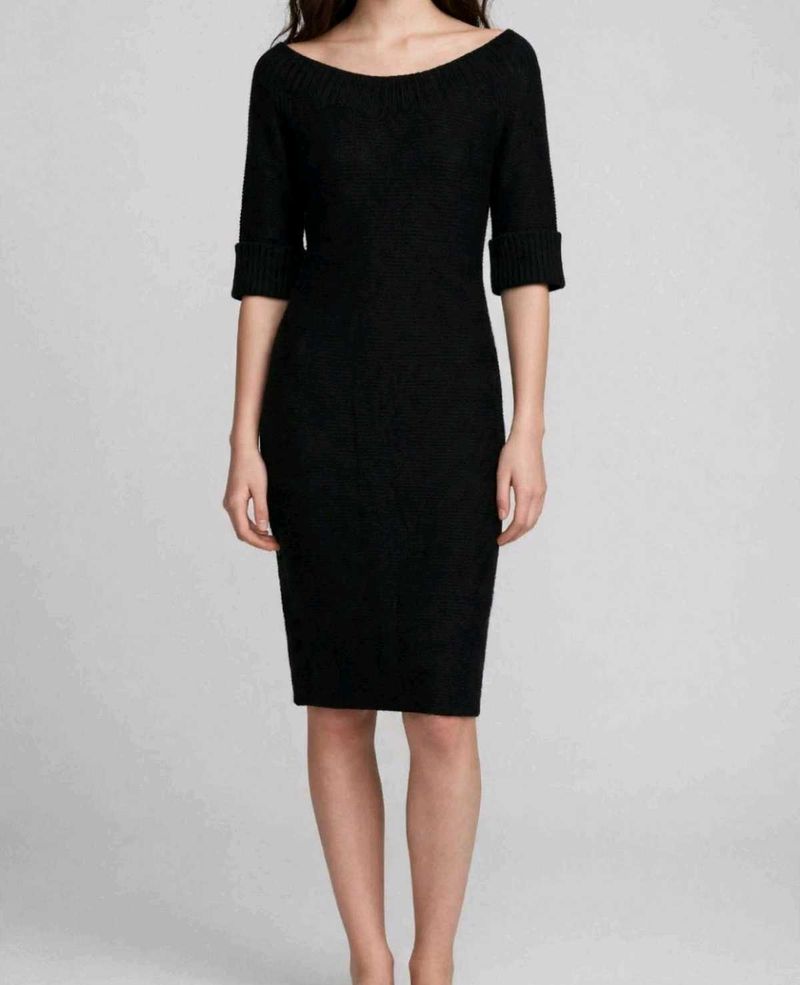 Black Knit Dress
