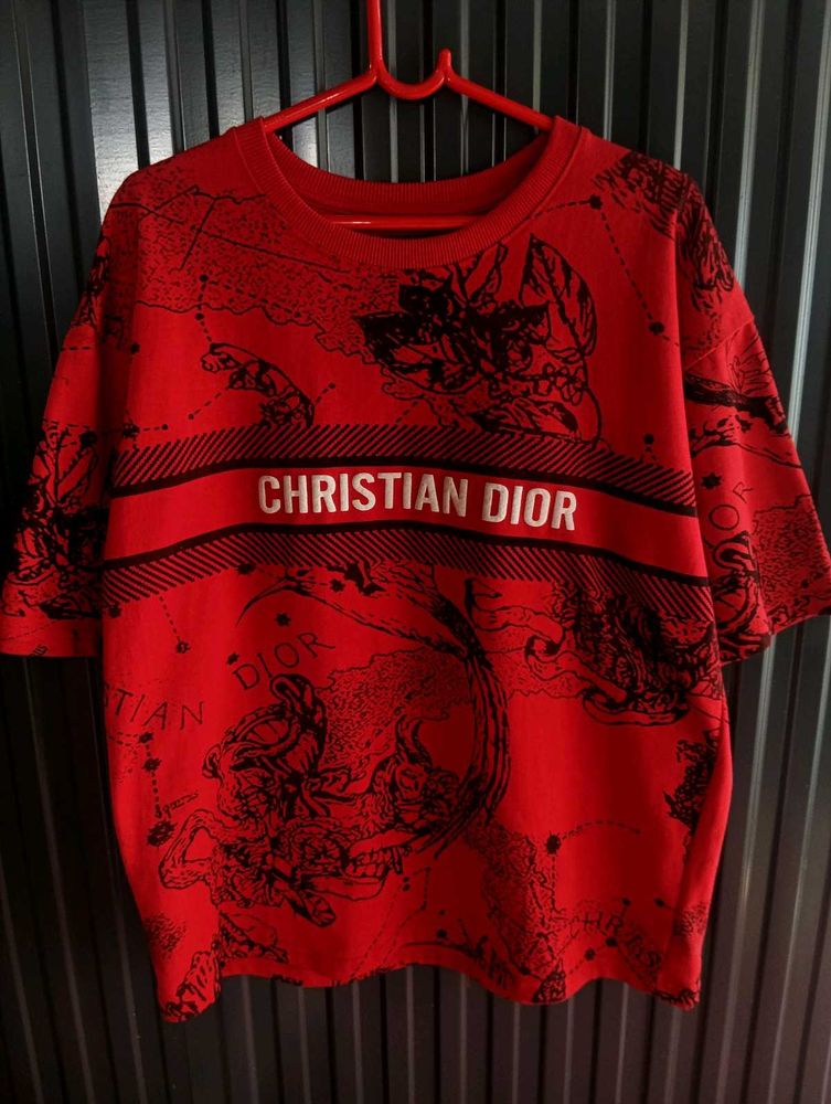 Christian Dior Red Graphic T-Shirt