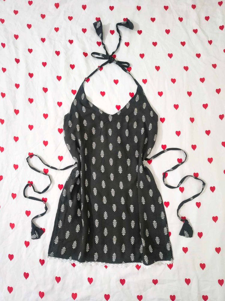 Boho Halter Neck fitted Short kurti🫶🏻