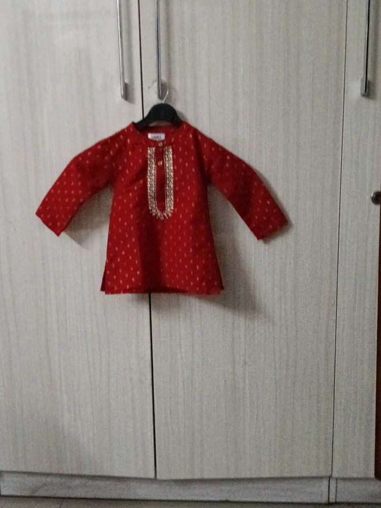 Red Ethnic Kurta for boys