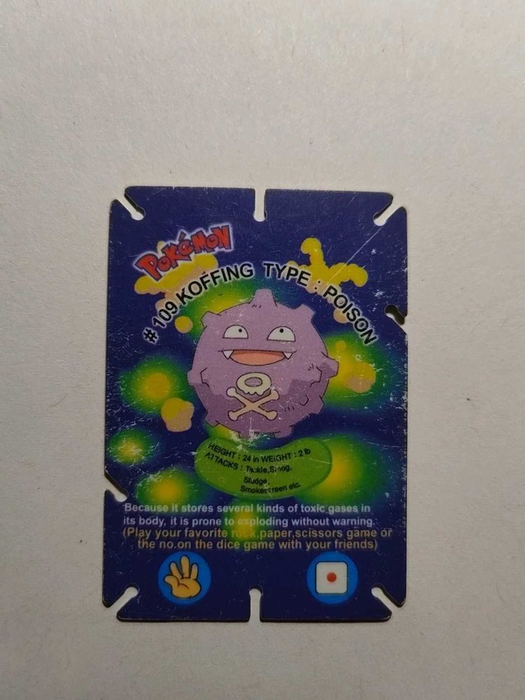 Cheetos Pokemon Jenga Card - KOFFING