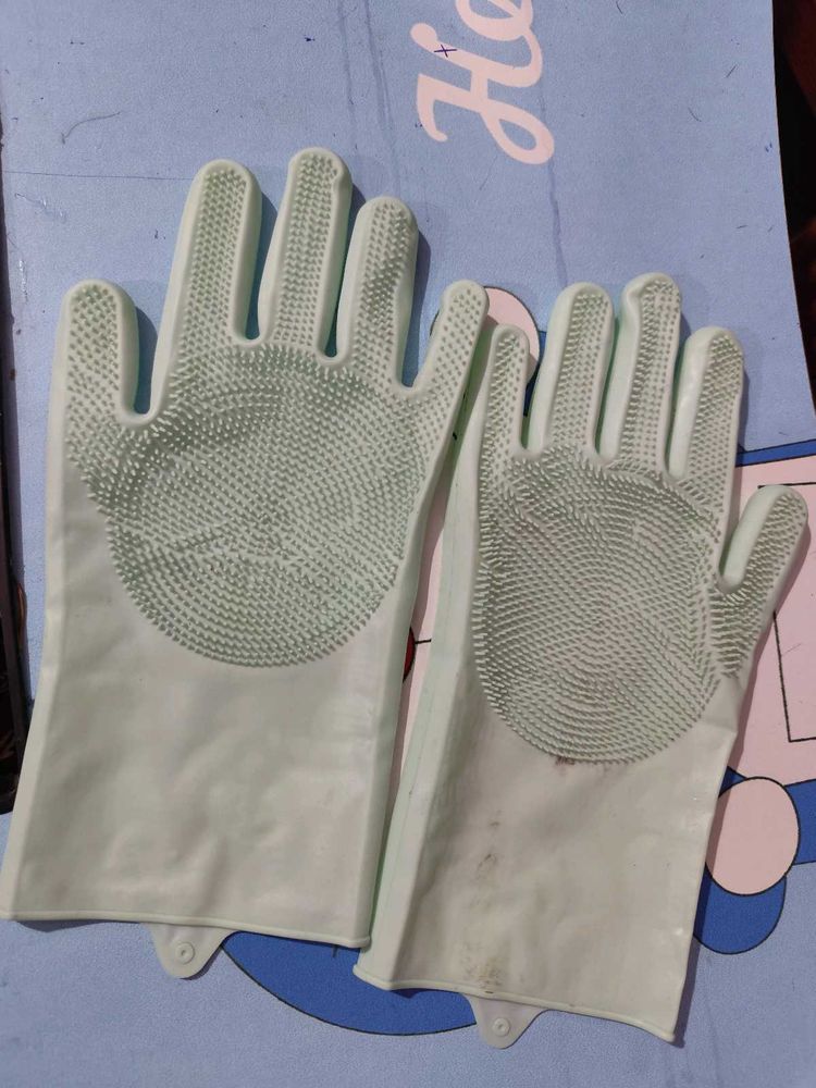 Silicone Scrubber Gloves