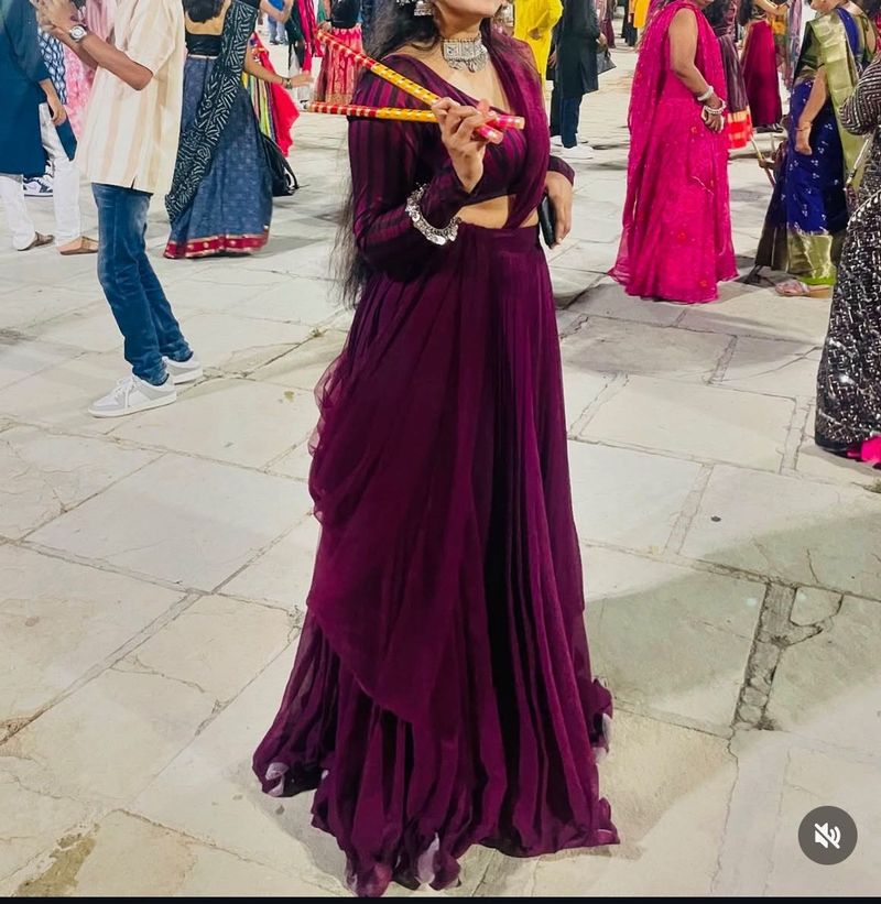Elegant Purple Lehenga Choli Set