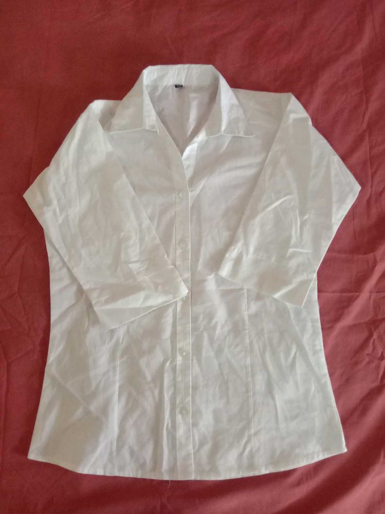 Classic White Collared Shirt