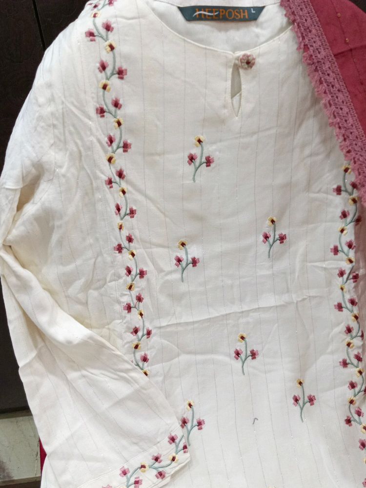 Pakistani Pure Linen Dress