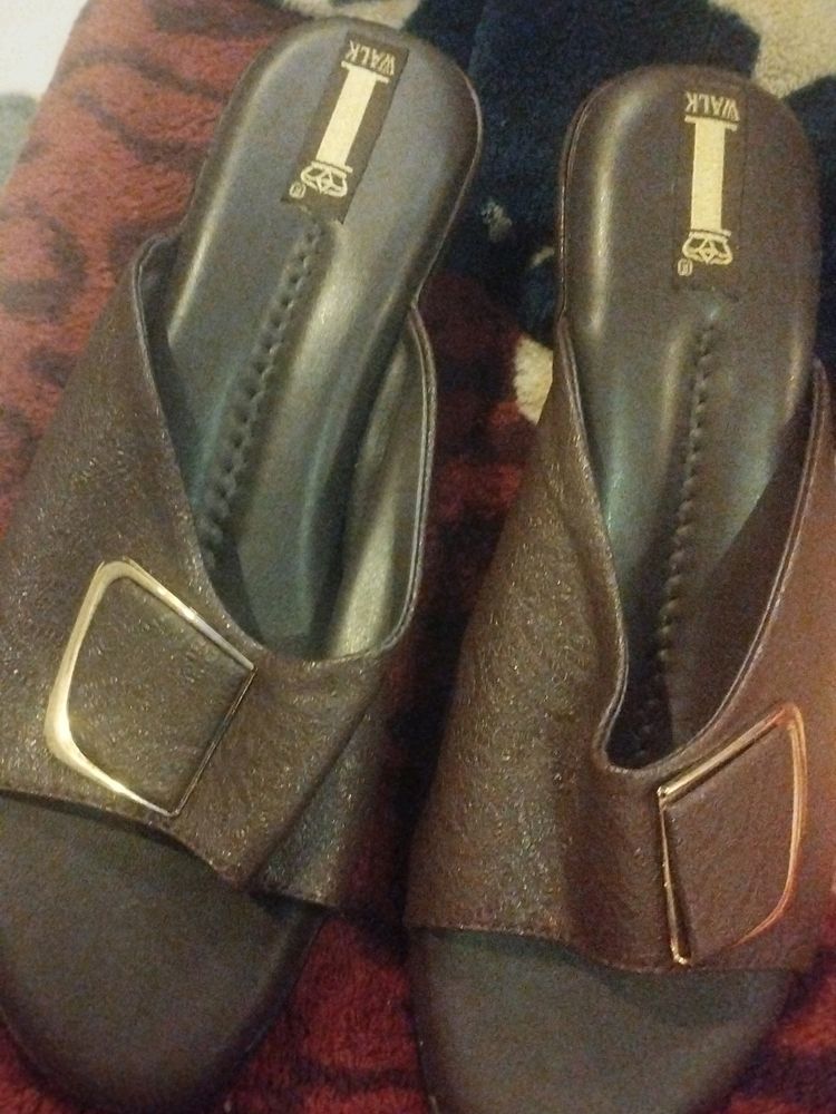 Designer Women Sandal/slipper Brown Color