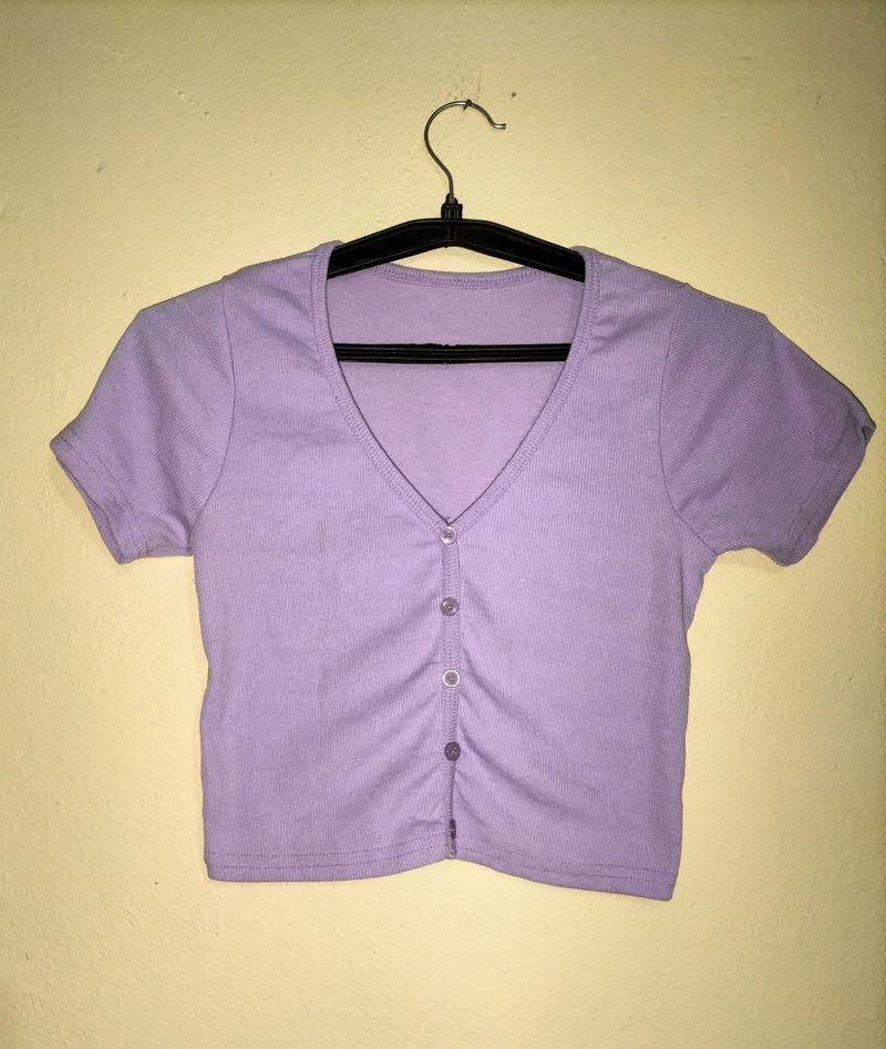 Lavender Crop Top