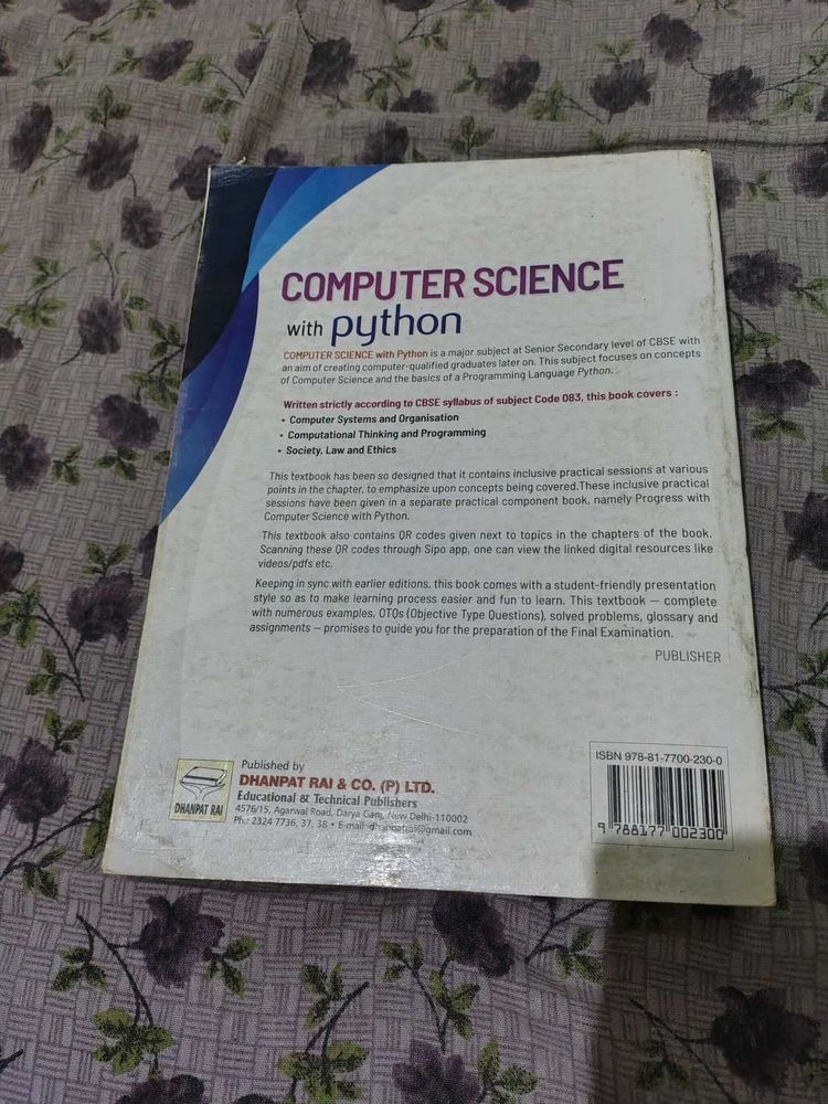 Computer Science with Python Book