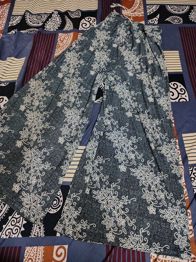 Floral Print Wide-Leg Palazzos