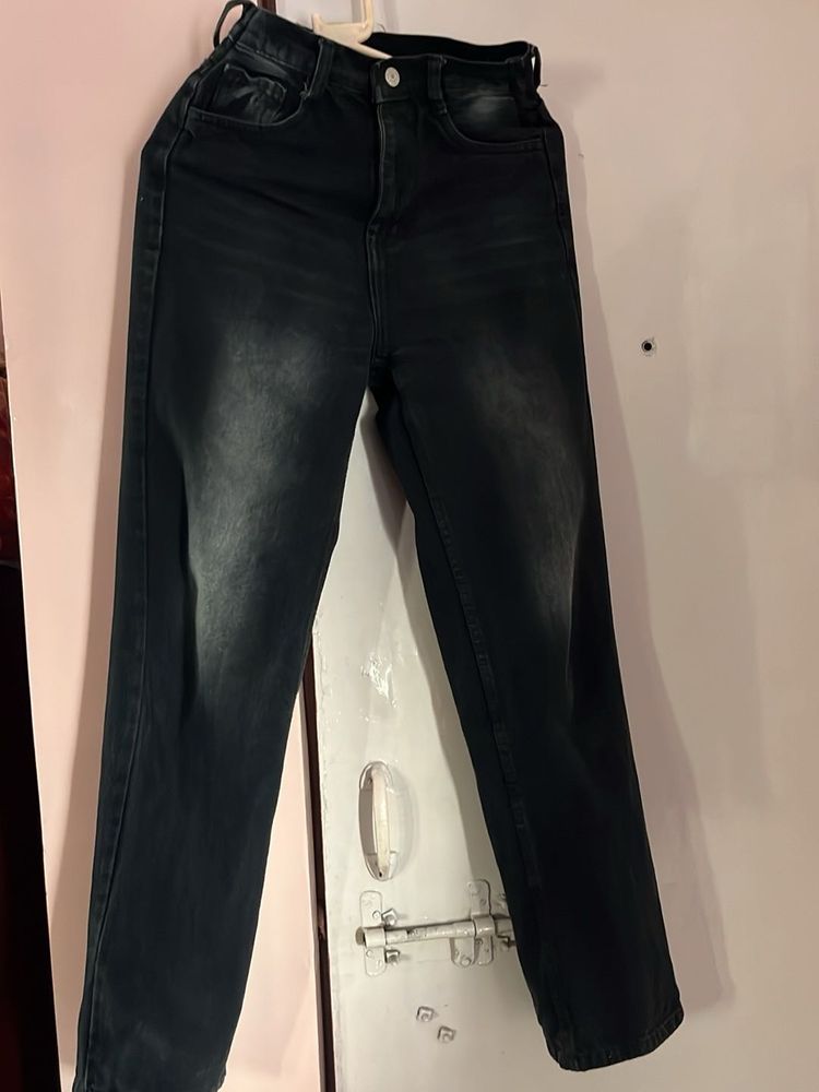 Black Wash Denim Jeans