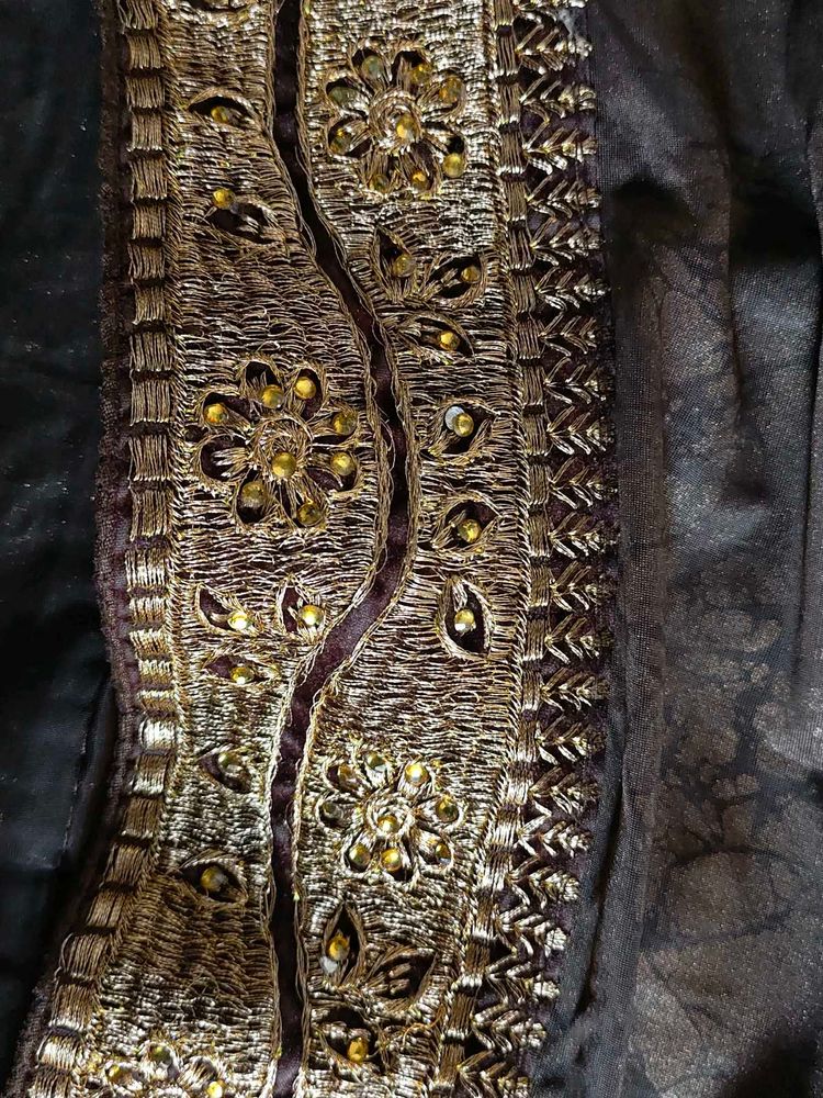 Beautiful Brown Saree