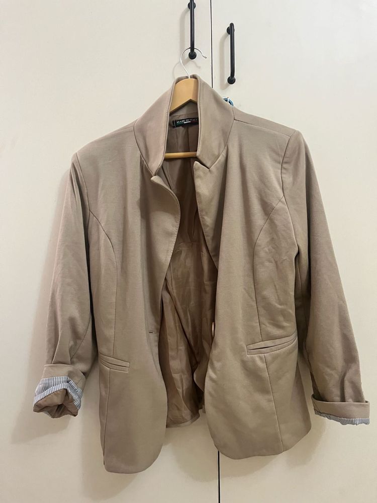 Stylish Beige Women's Blazer