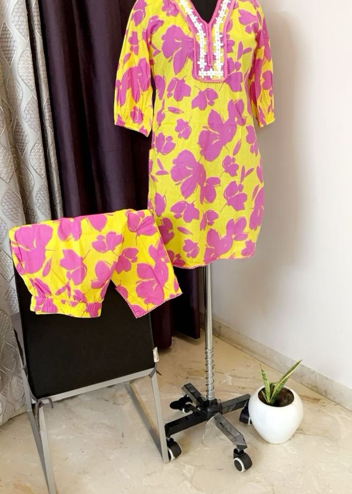 PRINTED KURTA SET