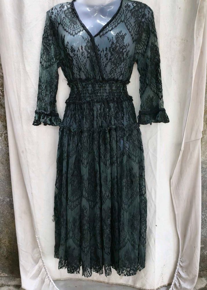I. Elegant Lace Midi Dress