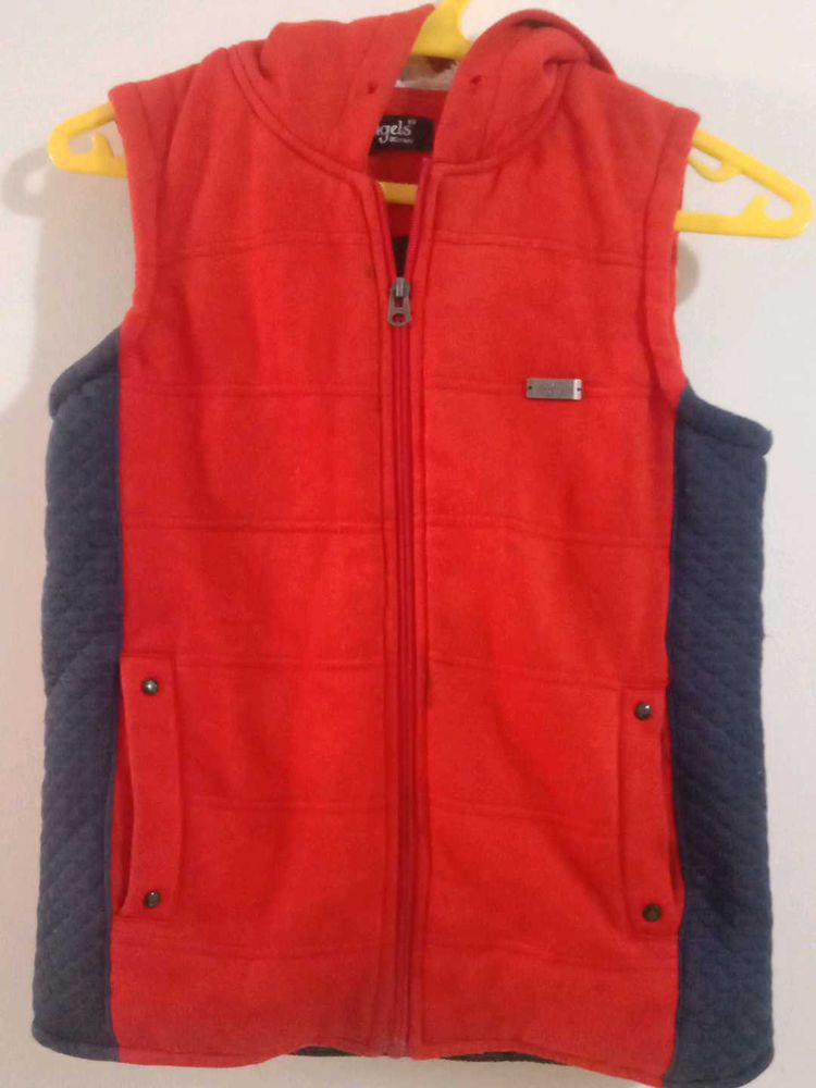 Boys Sleeveless Hooded Jacket