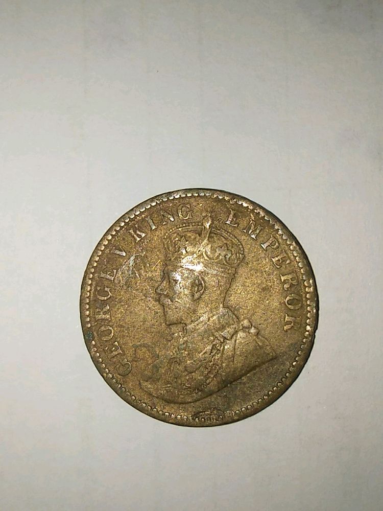 One Quarter Anna 1933 (GEORGE V KING)