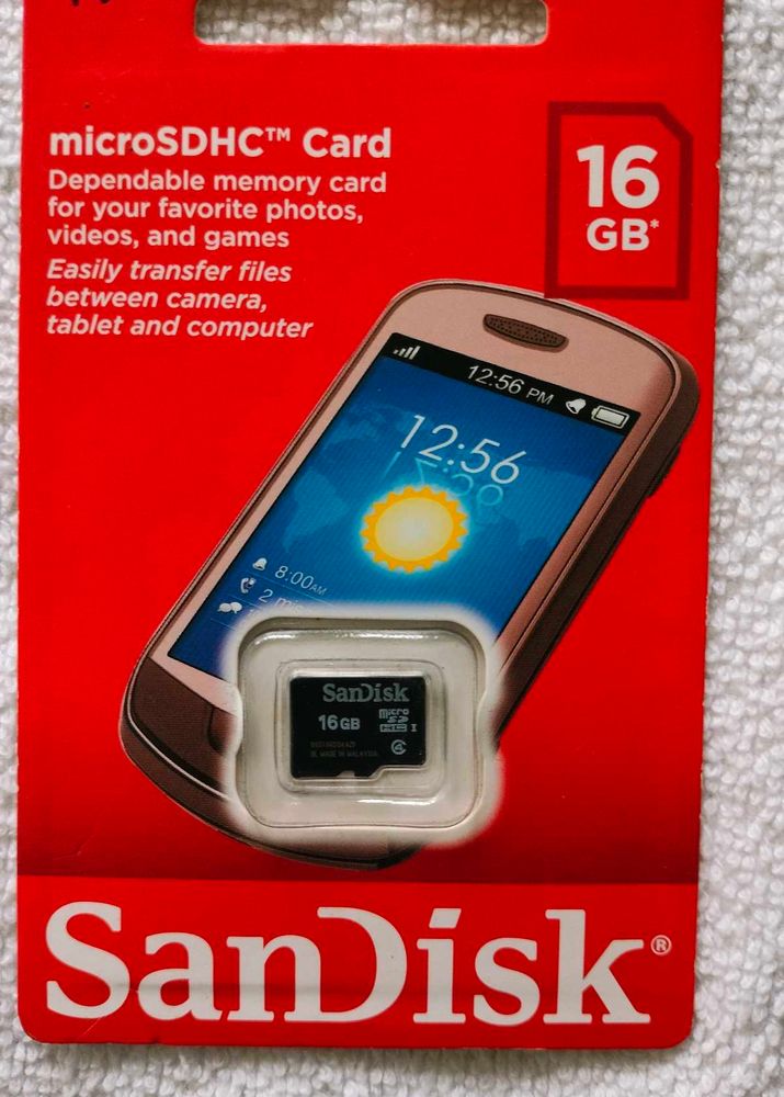 SanDisk 16GB microSDHC Card