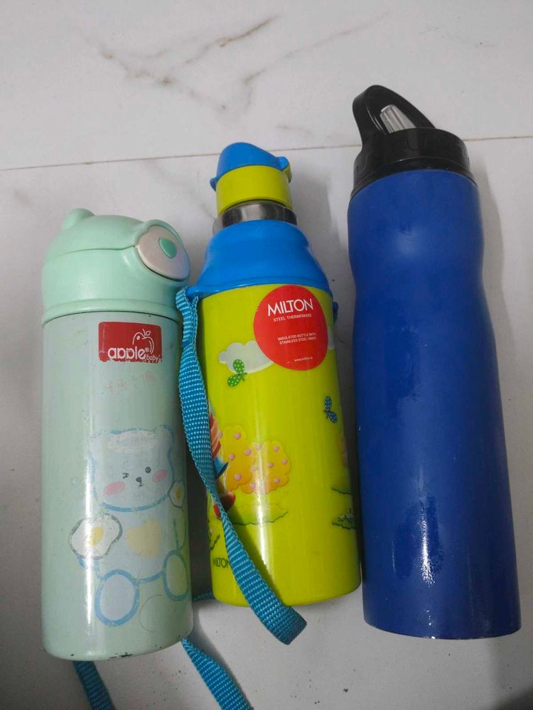 Kids Water Bottles - Set of 3