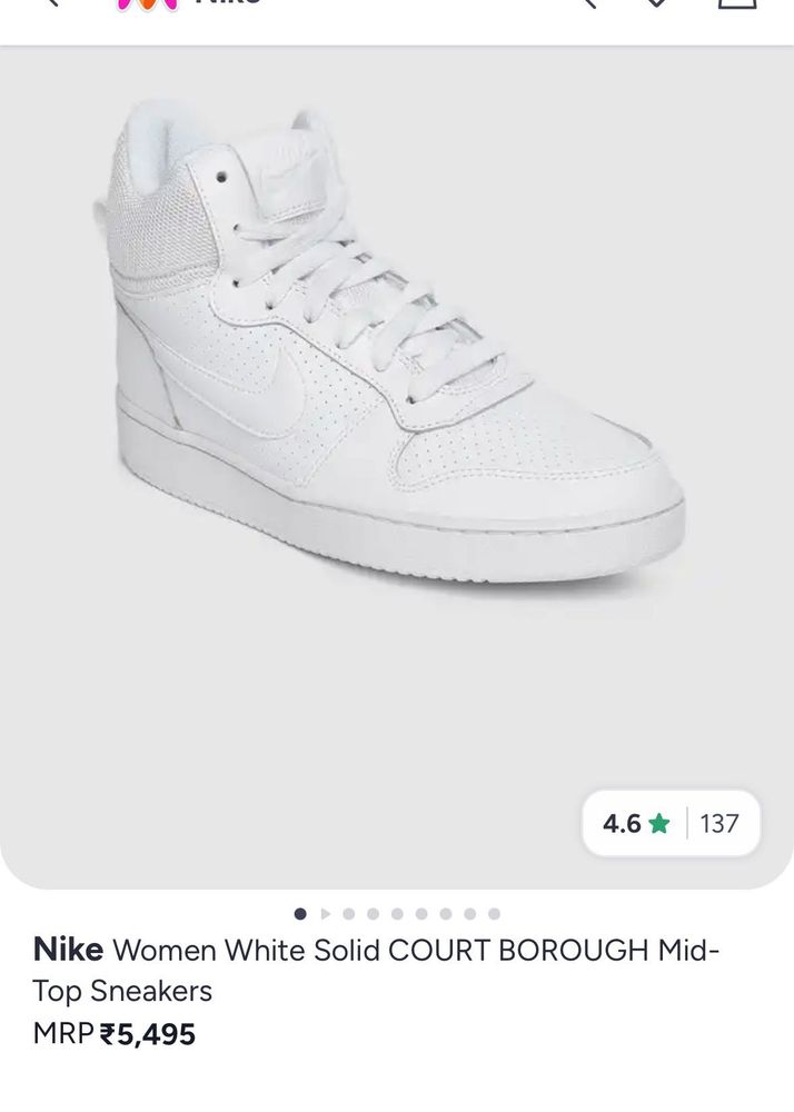 Nike White High-Top Sneakers