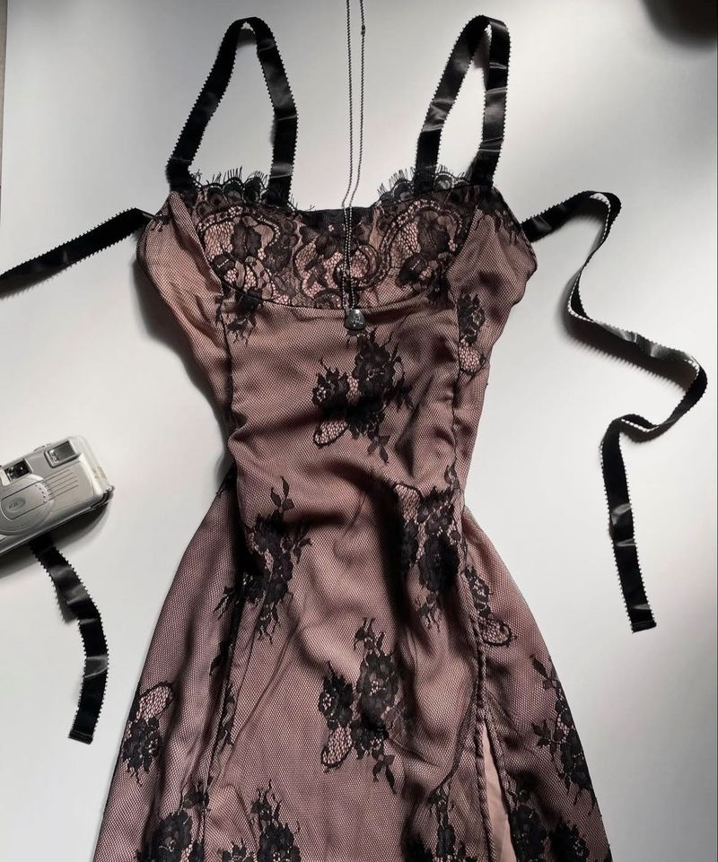 Blush pink midnight slip dress