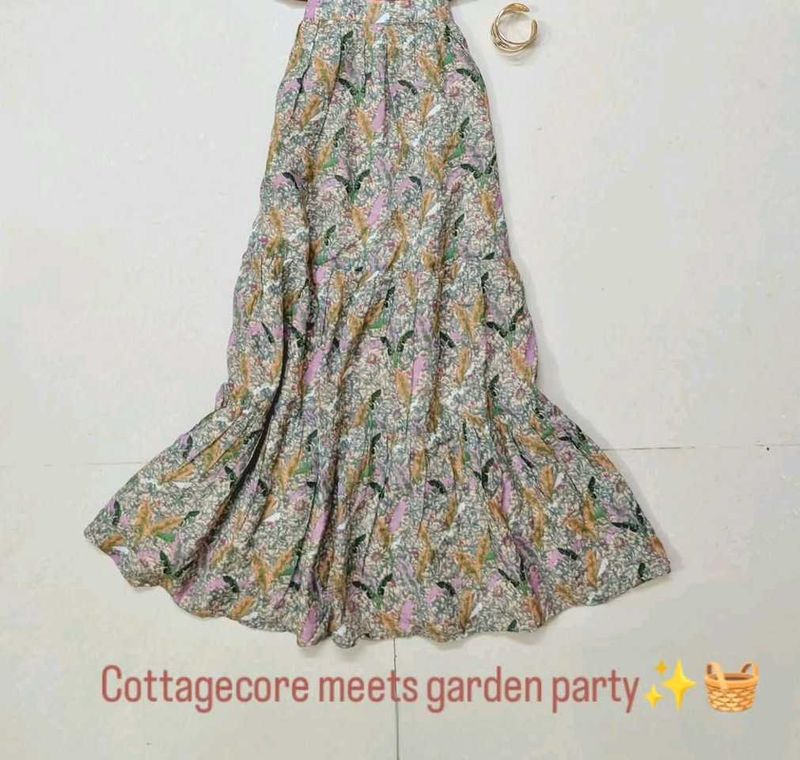 Garden Muse floral Skirt