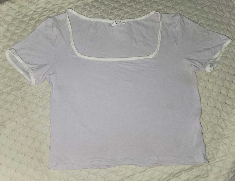 Pastel Square Neck T-Shirt