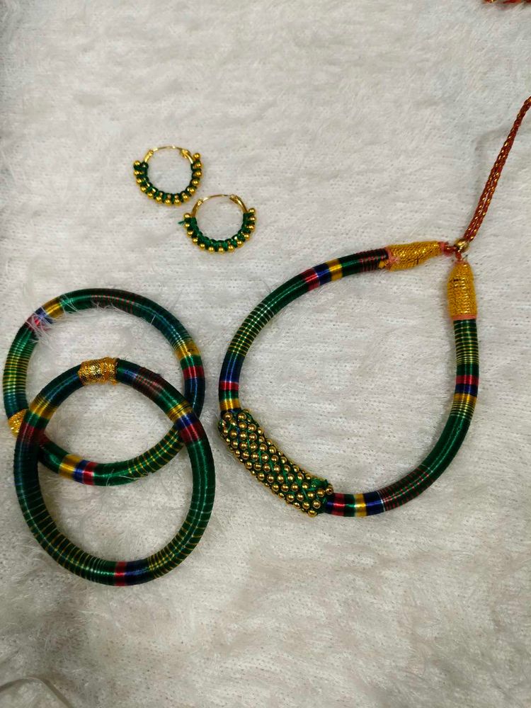 Necklace, Earrings &amp; Bangles Set