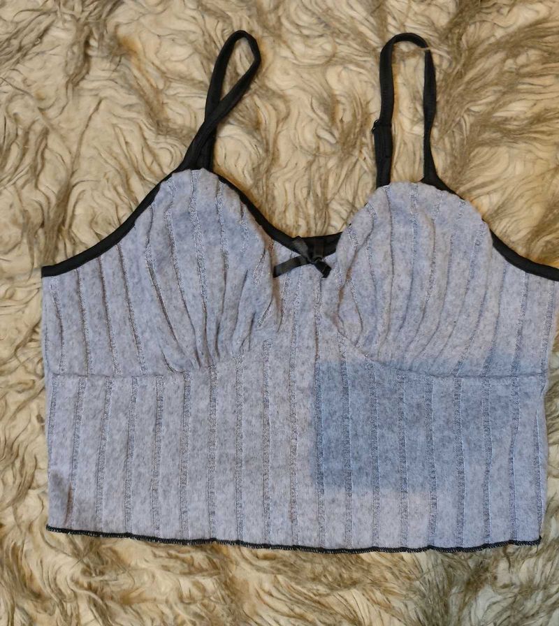 Cute Grey Cami Top