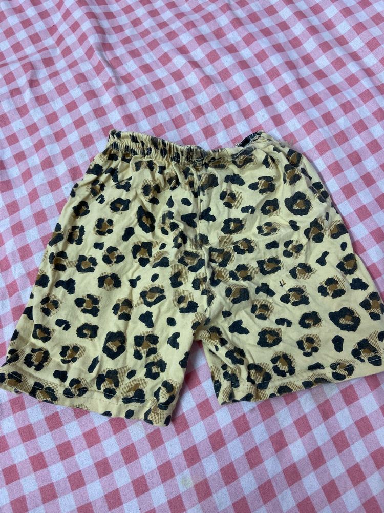 Leopard Print Shorts