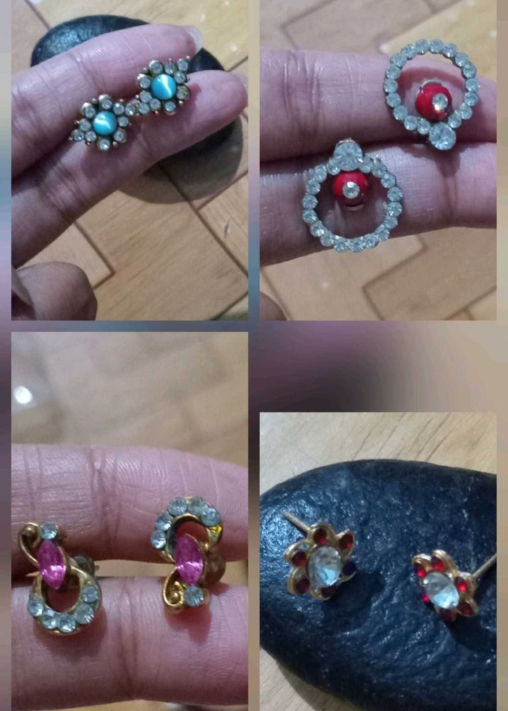 6 pairs multi Design Earrings