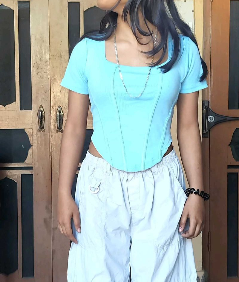 Chic Square Neck Corset Top