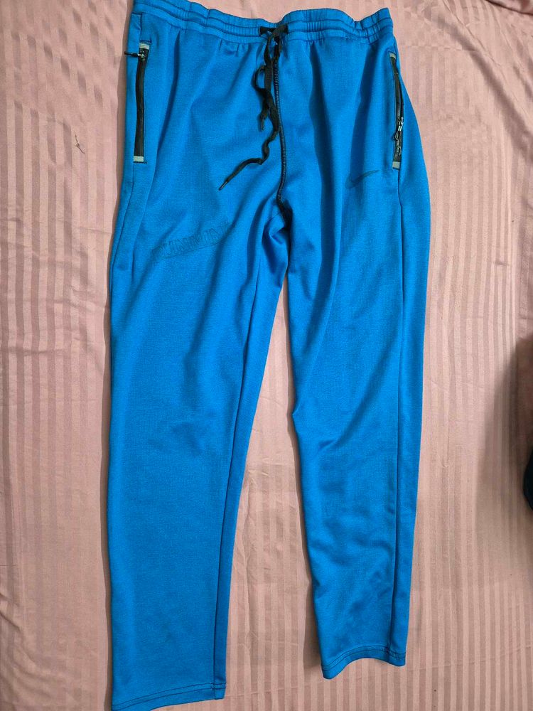 Blue Joggers with Zippers