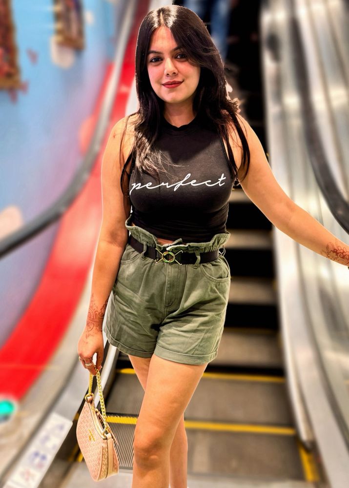 Green shorts