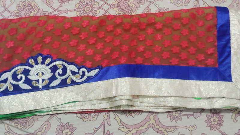Elegant Embroidered Saree