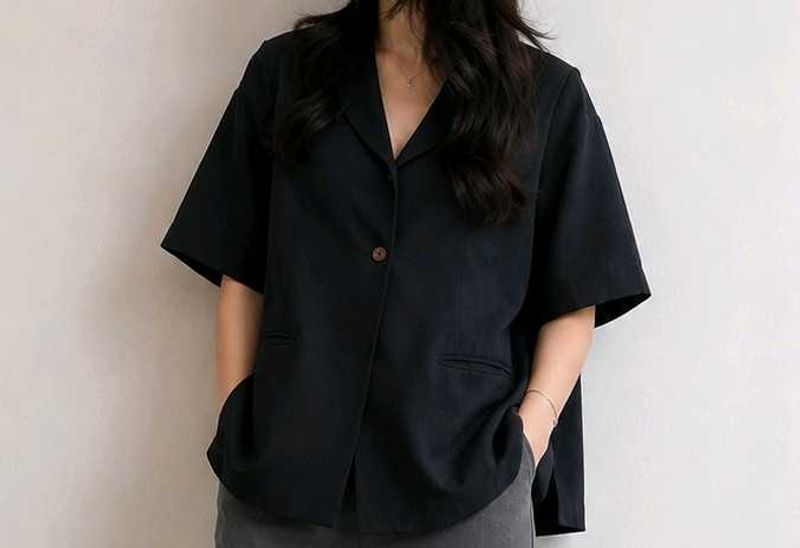 Classic Short Sleeve Blazer
