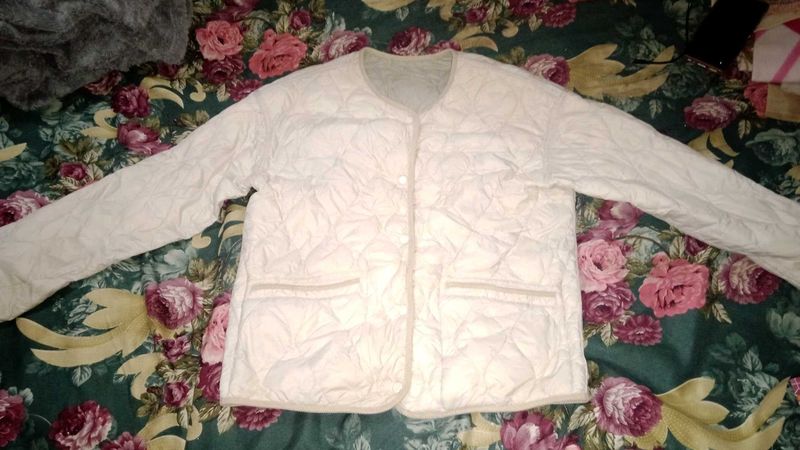 Quilted Button-Up Jacket