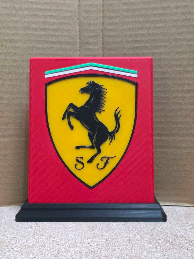 Ferrari Logo Desk Decor 3d printer