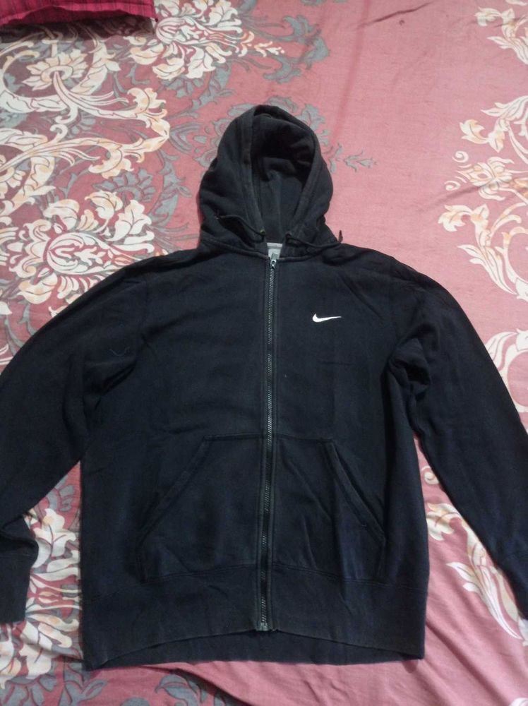 Nike Black Zip-Up Hoodie