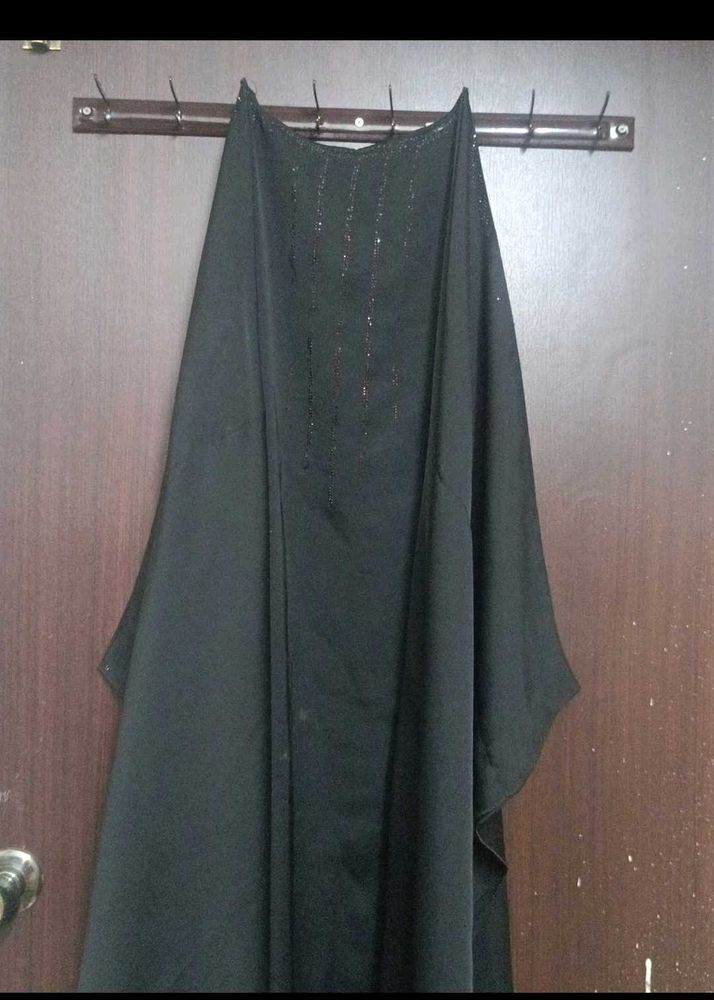 Elegant Black Embellishe Abaya