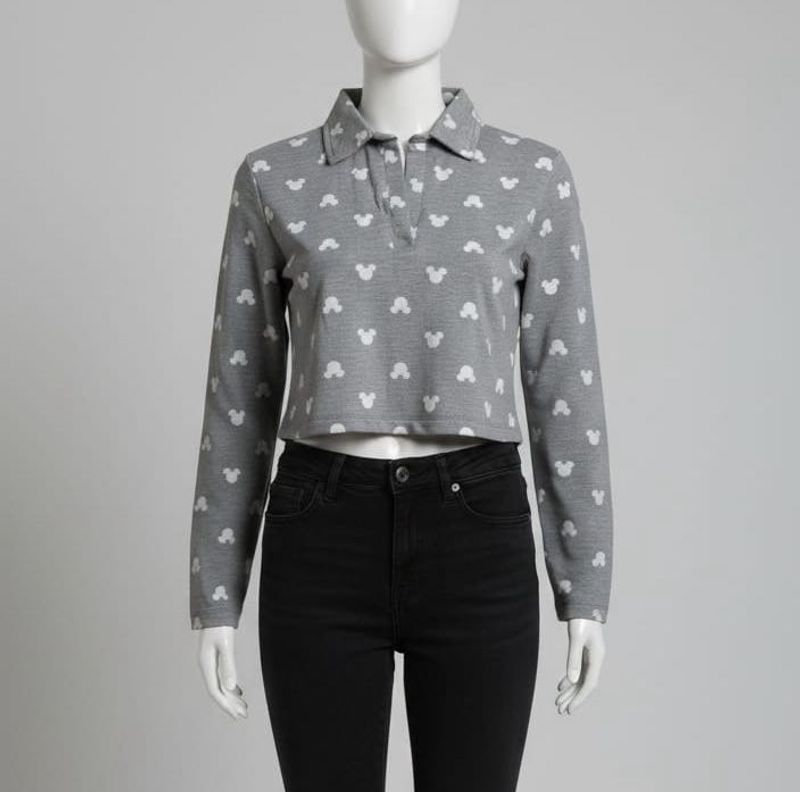 Mickey Mouse Print Top
