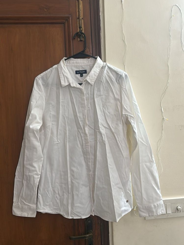 Classic White Button-Down Shirt